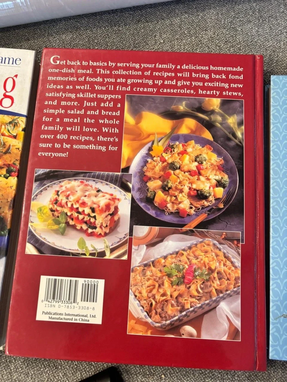 Vintage Cookbook Lot 3 HC Light Cooking One-Dish Meals + FREE Carnival Book